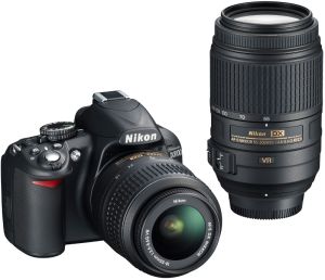Nikon, Digitální zrcadlovka Nikon D3100 + 18-55 AF-S DX VR + 55-300 AF-S DX VR