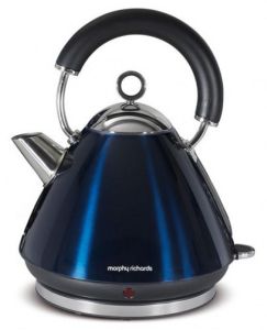 Morphy Richards, Rychlovarná konvice, Varná kovová konvice Morphy Richards BLUE 43855