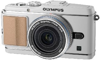Olympus, Digitální foťák bezzrcadlovka Olympus PEN E-P3 white + 17mm silver