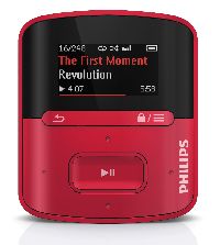 Philips, MP3/MP4 přehrávač Philips GoGEAR Raga SA4RGA02RF / 2GB Red