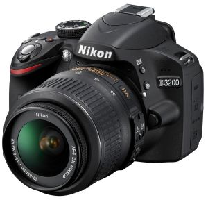 Nikon, Digitální zrcadlovka Nikon D3200 Black + 18-55 AF-S DX VR