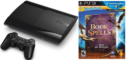  SONY Playstation 3 - 12GB SuperSlim + MOVE starter pack + Wonderbook: Book of Spells