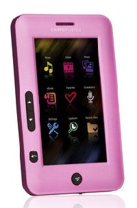 Energy Sistem, MP3/MP4 přehrávač Energy Sistem Color eReader C4 Touch / 4GB (Pink Glam) - II. jakost