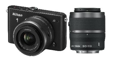 Nikon, Digitální foťák bezzrcadlovka Nikon 1 J3 Black + 10-30 mm + 30-110 mm