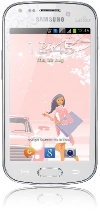 Samsung, Mobilní telefon pro seniory Samsung Galaxy S DUOS GT-S7562 White La Fleur