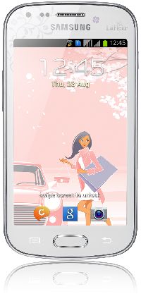 Samsung, Mobilní telefon pro seniory Samsung Galaxy S DUOS GT-S7562 White La Fleur