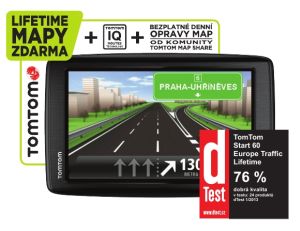 Navigace do auta TomTom START 60 Europe Traffic LIFETIME mapy 1EN6.002.14