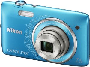 Nikon, Fotoaparát Fotoaparát Nikon Coolpix S3500 Blue Lineart