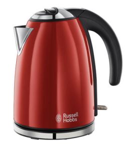 Russell Hobbs, Rychlovarná konvice, Varná kovová konvice Russell Hobbs 18941 Flame Red