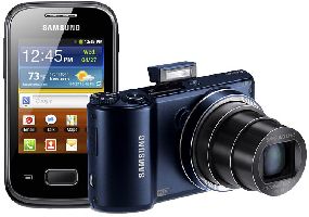 Samsung, Digitální kompakt Samsung WB250F Black + telefon S5300 ZDARMA!