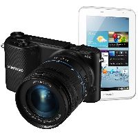 Samsung, Digitální foťák bezzrcadlovka Samsung NX2000 Black + 20 - 50 mm + tablet Galaxy Tab 2, 7.0 (P3110) ZDARMA!