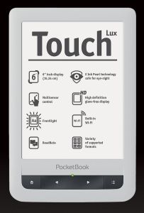 PocketBook, E-book čtečka PocketBook Touch Lux (623) stříbrný