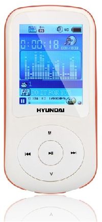 HYUNDAI, MP3/MP4 přehrávač HYUNDAI MPC 401 FM / 8GB (White/Orange)