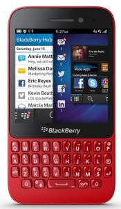 BlackBerry, Mobilní telefony  BlackBerry Q5 QWERTY, červená